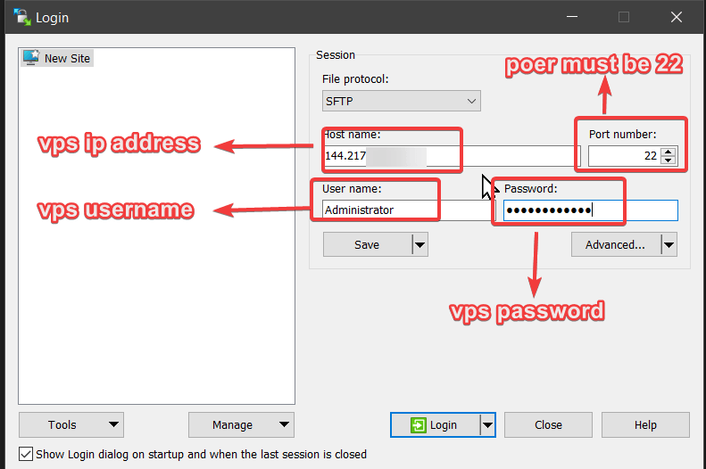 Testing SFTP On WinSCP